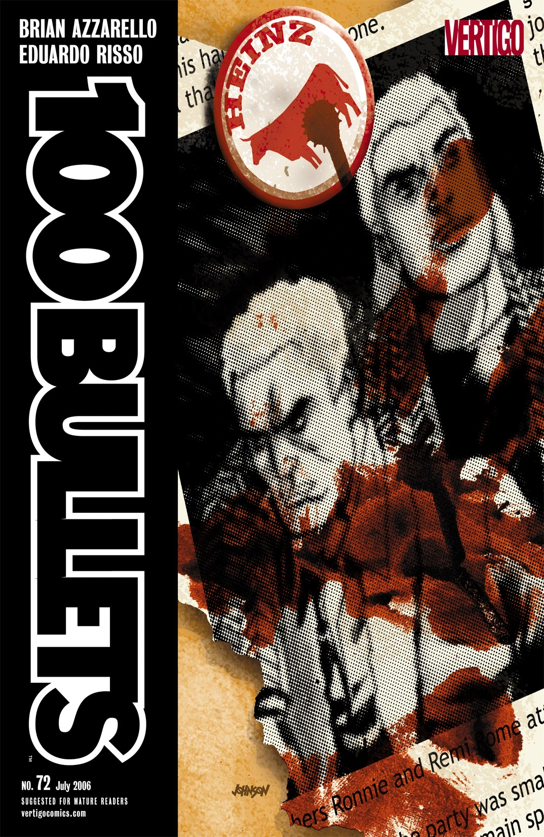 100 Bullets #72 (DC, 2006 — Cover A) cover